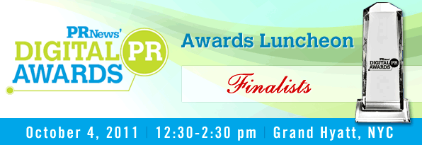 Digital PR Awards: Oct. 4, 2011, Grand Hyatt, NYC