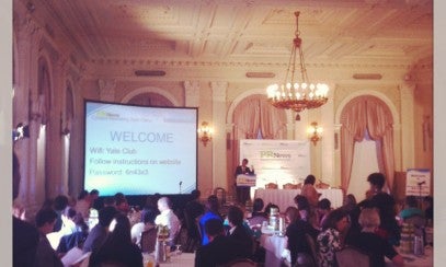 Content Marketing Boot Camp in the Yale Club ballroom