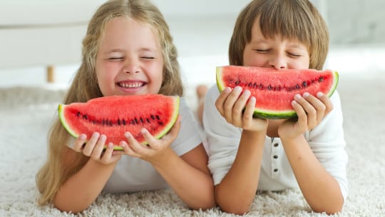 kids, eating, watermelon, #nationalwatermelonday