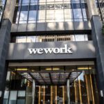 WeWork office building entrance in Downtown, San Diego