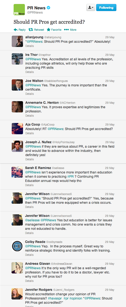 Twitter responses to the APR debate