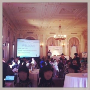 Content Marketing Boot Camp in the Yale Club ballroom