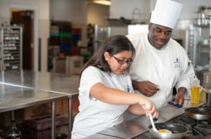 Ritz Carlton Hotel’s Succeed Through Service youth engagement program, which works with more than 12,000 students in low-income communities teaching life skills such as cooking, healthy eating and dining etiquette, is heavily promoted on the hotel chain’s @RitzCarltonCSR Twitter feed. 