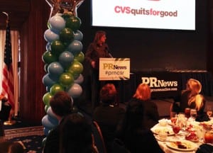 Eileen Howard Boone, SVP of CSR and Philanthropy at CVS Caremark, delivers her keynote address.