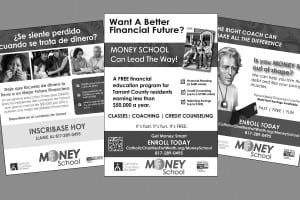 Co-branding allowed marketing materials to be used by partner organizations in order to help enroll students.