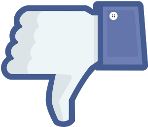 Facebook thumbs down