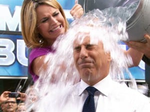 SHOWER THE PEOPLE: Matt Lauer of NBC’s Today Show takes the Ice Bucket Challenge, which in the last few weeks has become a nationwide phenomenon. The challenge holds a few PR lessons for brands, associations and nonprofit organizations alike.