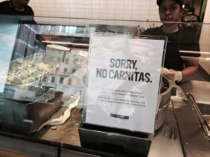 Chipotle goes pork-free at some restaurants