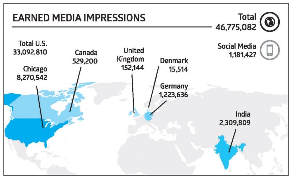 The media relations campaign about Shah’s penthouse purchase earned media impressions throughout the world. 