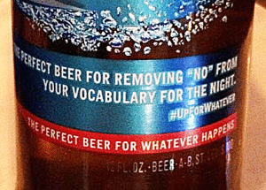 WHAT AILED BUD LIGHT: The beer label that set off a firestorm on social media. 