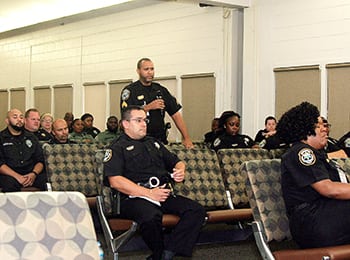 Two-Way Street: Held at least thrice yearly, town hall meetings between corrections officers and commanders address issues and promote consensus building and information sharing. 
