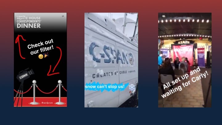 snapchat, cspan