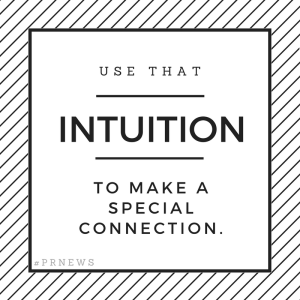 use that intuition to make a special connection.