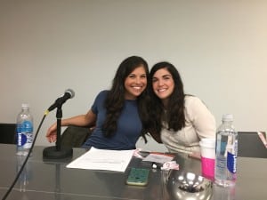 Facebook Friends: Post-session are Skye Estoff, marketing/media manager, Taste of Atlanta (left) and Lyndsay Signor, senior director, consumer engagement, NBC Sports Group.