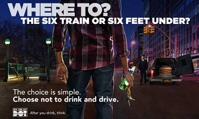 PSA - NYC Department of Transportation and Proof Integrated Communications - NYC DOT Anti-DWI Choices Campaign