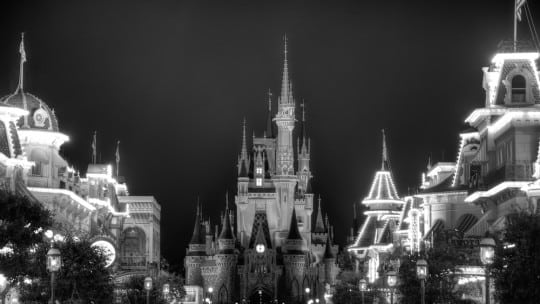 Disney World at night