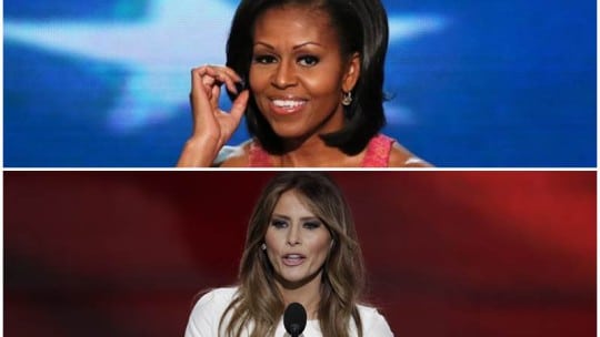 melania trump michelle obama