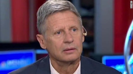 what is aleppo, gary johnson,