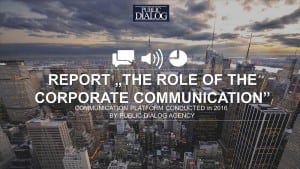 The role of corporate communication- Research campaign