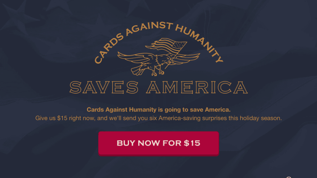 Politically Incorrect Card Game Cards Against Humanity Divides and Conquers With 'America-Saving' Black ...
