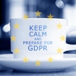 coffee mug reading "keep calm and prepare for GDPR"