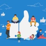 facebook, like symbol, people using facebook
