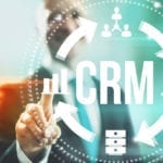 CRM graphic, techie layout