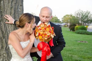 Pizza Bouquet and Boutonniere