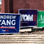 political signs_democratic Iowa