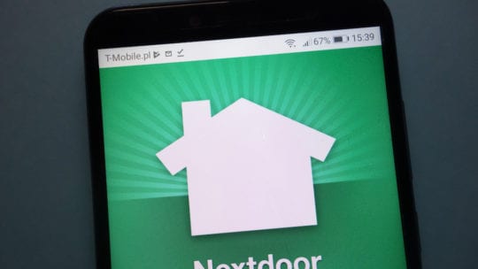 nextdoor app on phone