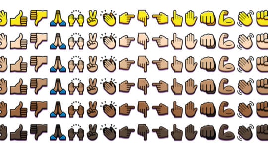 diverse emojis