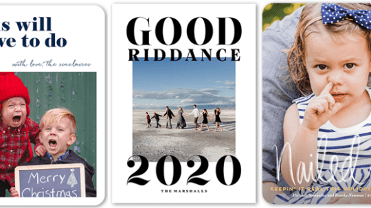 Shutterfly launches funny end-of-2020 digital cards