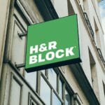 H&R Block sign outside a location
