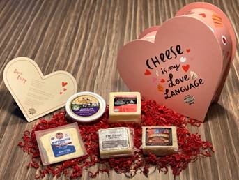 Valentine Heart full of Wisconsin cheese