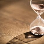 an hourglass shows how PR pros need to work fast in a crisis