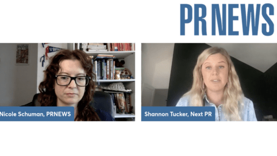 PRNEWS welcomed Shannon Tucker, VP of NextPR to chat about tips for PR professionals, companies and agencies during a recession.