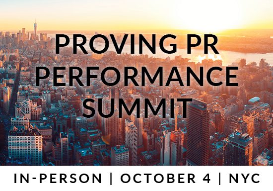 Proving PR Performance Summit Proving PR Performance Summit