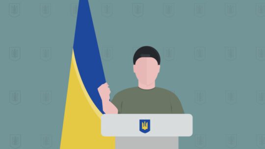 vector illustration of Ukraine President Zelensky