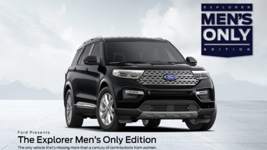 Ford Explorer Men's Edition commercial released in honor of women auto innovators