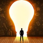 businessperson with lightbulb