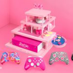 Xbox made a custom Barbie-pink console and dream house holder in honor of the upcoming Barbie movie.