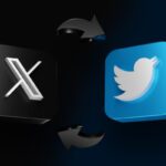 - Twitter new logo X. Twitter changed app logo with X. Twitter news. X new social media.