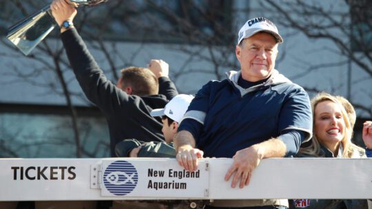 New England Patriots 53th Super Bowl Championship Parade in Boston on Feb. 5, 2019. Coach Bill Belichick left the Patriots this week after 24 years with the organization.