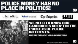 No Police Money In Politics Campaign
