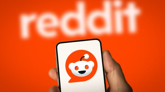 Reddit displayed on mobile device
