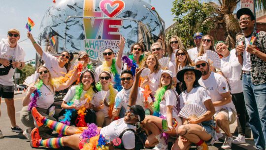 chipotle LOVE WHAT MAKES YOU REAL at Pride event
