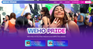 WeHoPride.com Redsign