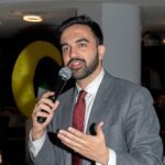 New York State Assemblymember Zohran Mamdani speaks in a Malikah's Iftar Ramadan event at the Museum of the Moving Image on March 07, 2025 in the Queens Borough of New York City.