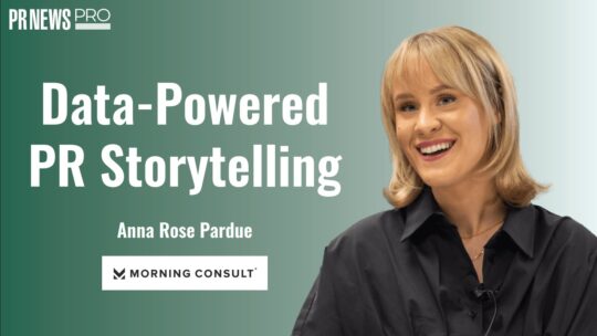 Data-Powered PR Storytelling title card for video