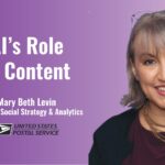 Mary Beth Levin graphic for her session AI's Role in Content